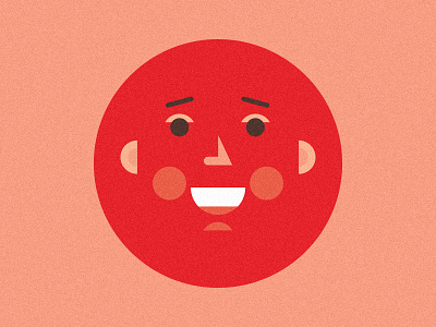 Exploded Face abstract character deconstructed ears eyes face mouth nose person