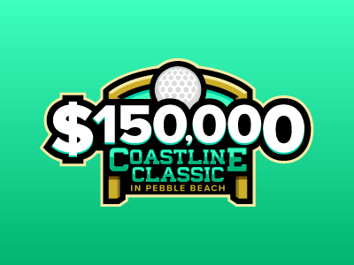 Coastline Classic coastline daily fantasy sports dfs fantasy golf logos pebble beach pga sports sports design sports logos