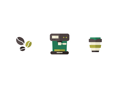 Coffee coffee coffee bean cup espresso espresso machine flat illustration