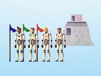 LastHope Characters character design qubicle voxel