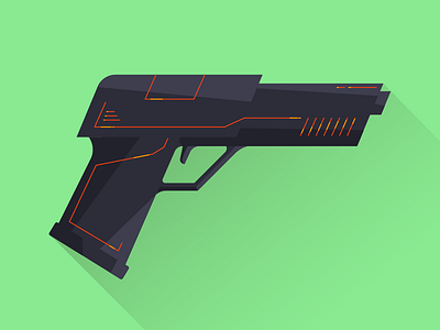 Laser Gun art illustration minimalism vector vetorial