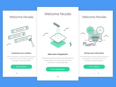 Onboarding. call illustration onboarding phone ui ux