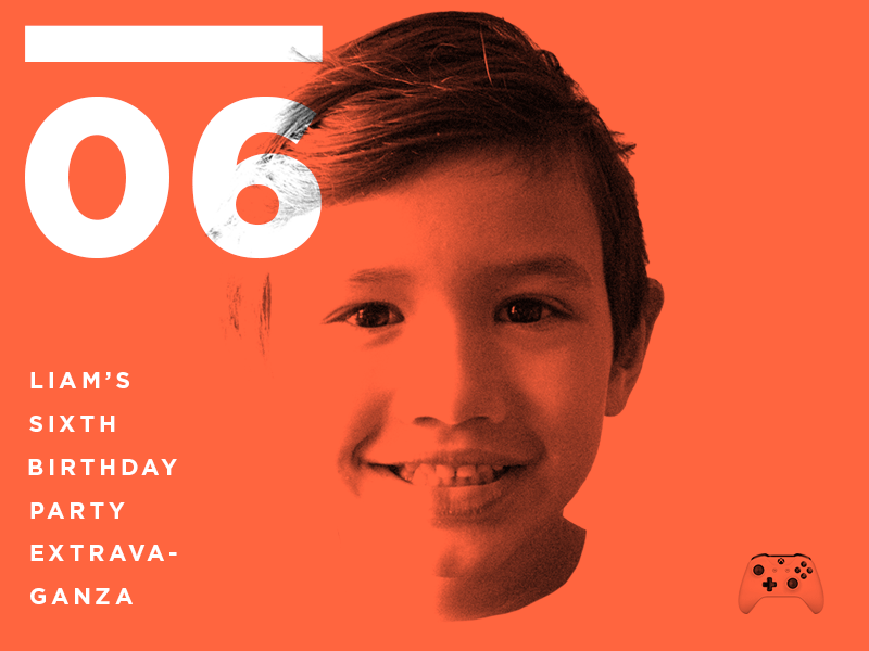 Liam's Birthday animation birthday extravaganza gif motion overlay pizza red videogames