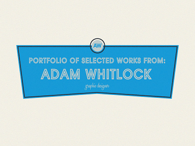 Cover To Portfolio avante garde blue portfolio simple