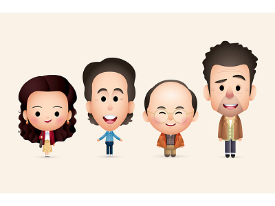 Little Jerry and Friends elaine gallery 1988 george jerry seinfeld kramer seinfeld