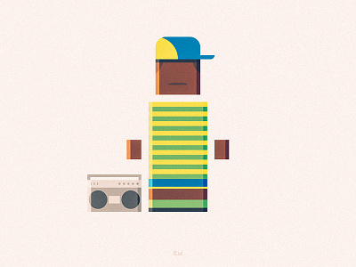 Fresh Prince of Bel Air air anybuddy character design flat geometric minimal prince smith will