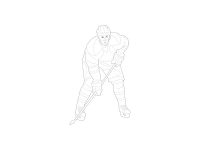 Sport illustration - hockey hockey illustration sport