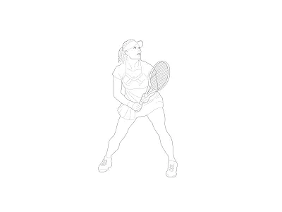 Sport illustration - Tennis player illustration player sport tennis