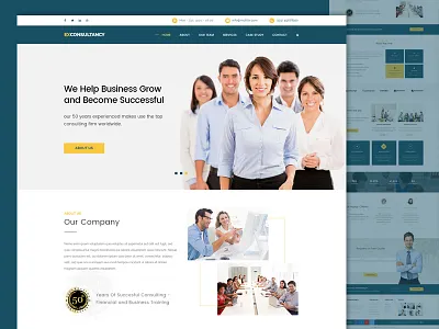 Consulting Web Design business consulting minimal design. web design