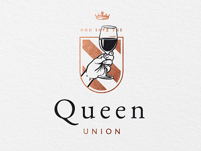 QUEEN bar god save hand kiev logo luxury money queen restaurant wine