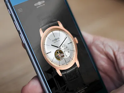 Zeppelin Watch Collection responsive website design concept android clock ios phone responsive ui ux watch web webdesign website