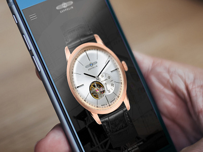 Zeppelin Watch Collection responsive website design concept android clock ios phone responsive ui ux watch web webdesign website
