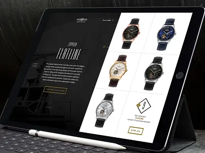 Zeppelin Watch Collection responsive website design concept android clock ios phone responsive ui ux watch web webdesign website