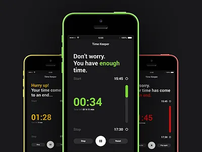 Time Keeper app clock ios iphone poland time timer trust typography vision visiontrust