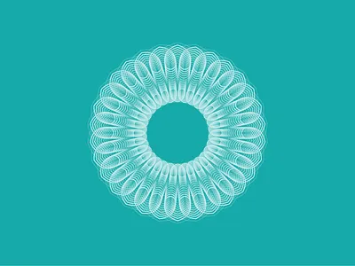 The Letter o aaronsalphabet alphabet letter lettering o pattern spirograph type typography