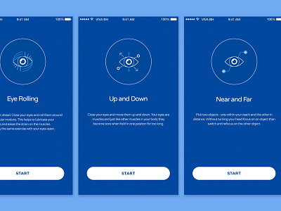 Eye Exercises App app mobile pitch
