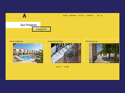 Anteka construction fullpage ui ux webdesign