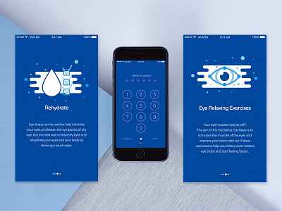 Blink to Unlock app mobile ui ux