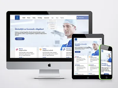 Euromedic responsive design concept concept design landing page responsive ui ux web website
