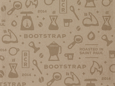 Bootstrap Coffee Roasters Pattern beans coffee coffee shop espresso icons illustration kraft latte mug pattern