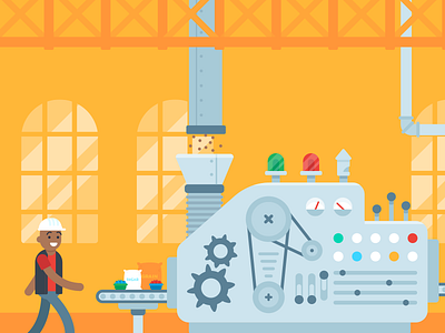 Illustration | "Able Factory" character colorful design doodle drawing exploration freelance fun illustration illustrator style vector