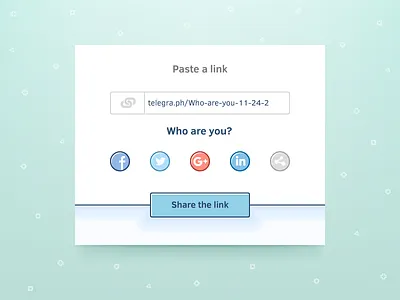 Social Share block buttons interface link media share social ui