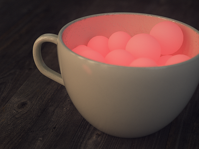 Glowing Spheres 3d art cinema cinema4d color minimalistic motion render simple