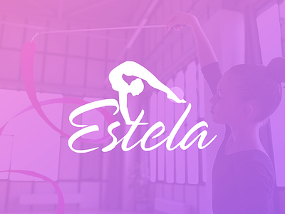 Logo for Kids Gymnastics School Estela 💜 branding graphic design logo