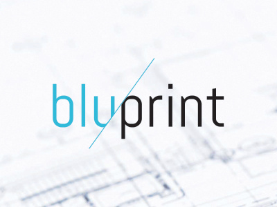 Bluprint branding design logo