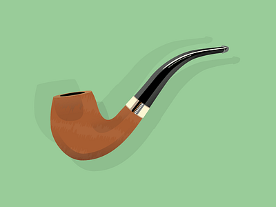 Trusty Briar briar detective illustration illustrator pipe sherlock holmes