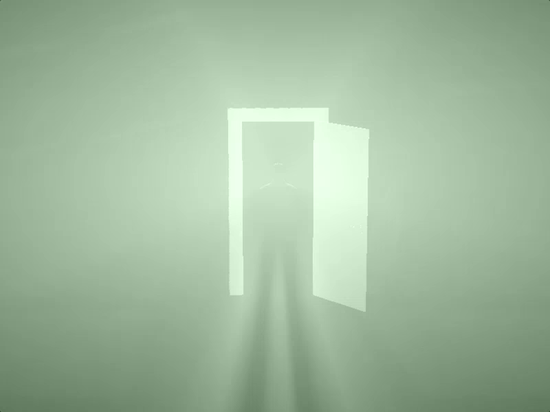 [WebGL] Hi! canvas code creativecoding door godrays light sinnay threejs webgl