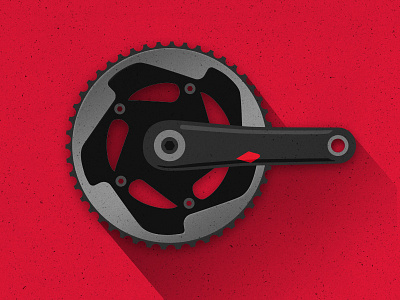 Drivetrain bicycle bike crankset drivetrain gear red sram