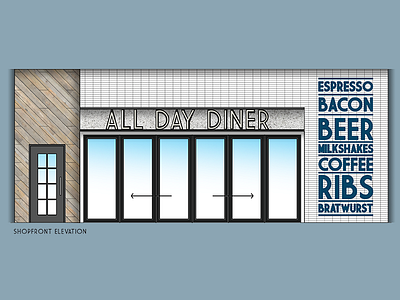 ADD - Diner Concept architecture branding interior design interiors signage spatial design