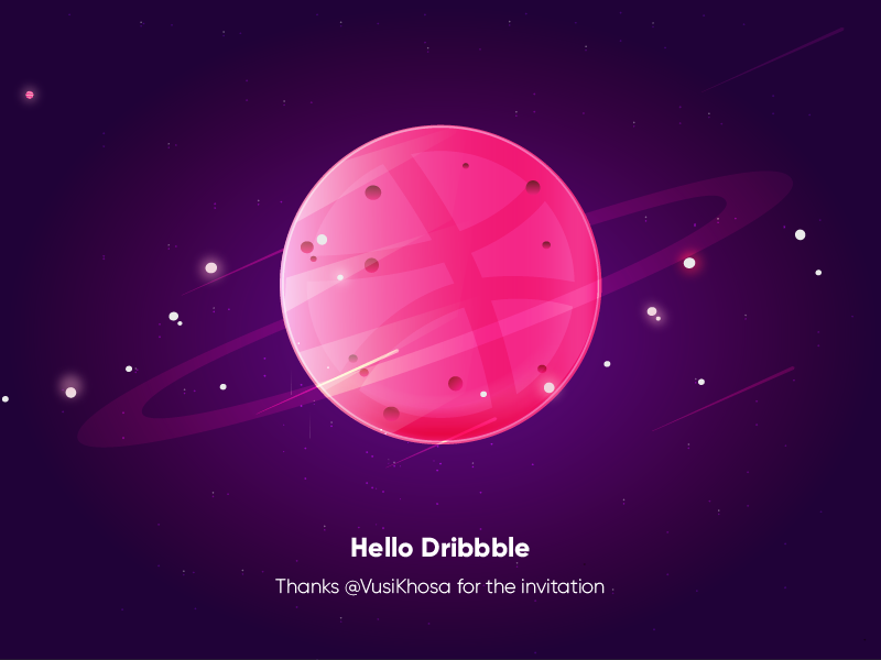 Example of Hello Dribbble