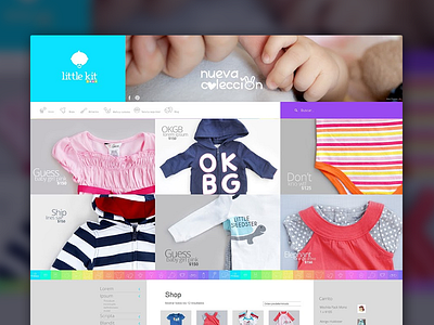Little Kit Shop layout site web website