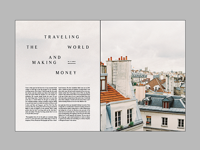 Mozi Travel layout magazine mozi print publication travel typography