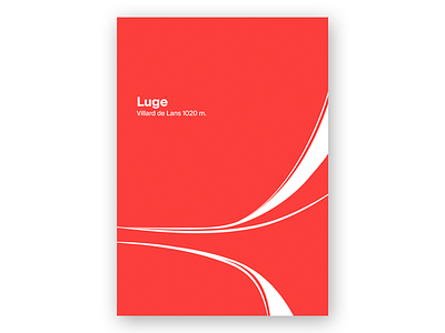 Luge international poster sport swiss