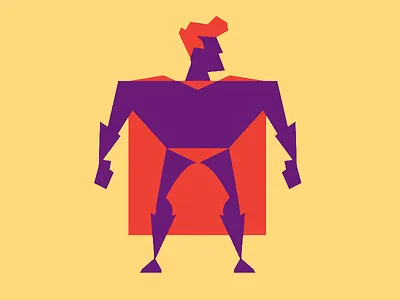 The Hero cape hero man super super hero