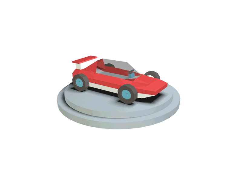 Car one 3d animation car cinema4d gif lights red render shadows turntable
