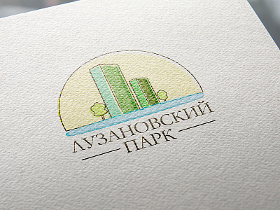 Logo for apartment complex "Luzanovskiy Park" apart apartment aparts branding building flat house logo real estate