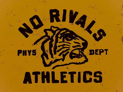 No Rivals illustration texture type