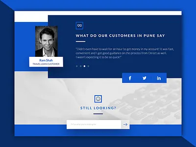 Testimonial - UI customer experience testimonial ui