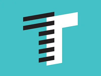 T letter t logo monogram t type