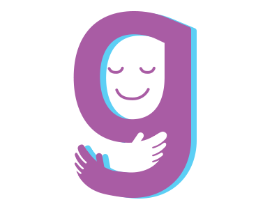 Give illustration lettering logo logomark negative logo typography