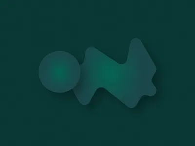 Monochrome abstract geometric gradient shapes