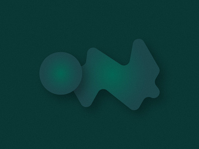 Monochrome abstract geometric gradient shapes