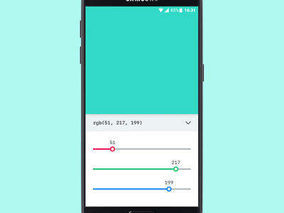 Color Picker App android app color concept picker slider ui