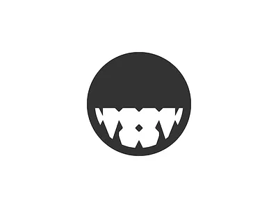 Mr. Grin circle logo smile