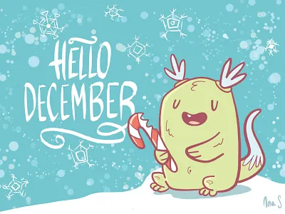 It's the season to be jolly cartoons character design illustration winter