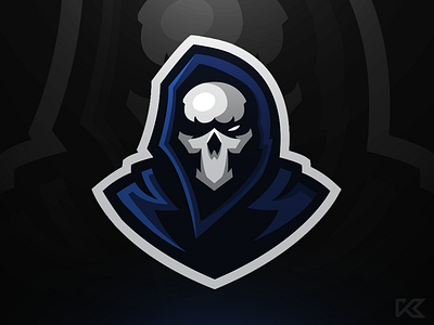 Grim Mascot Logo design e sports graphics grim logo mascot